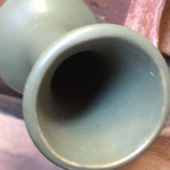 Vintage pottery vase floral art decor farmhouse shabby chic rustic cabin lodge - Picture 7 of 7